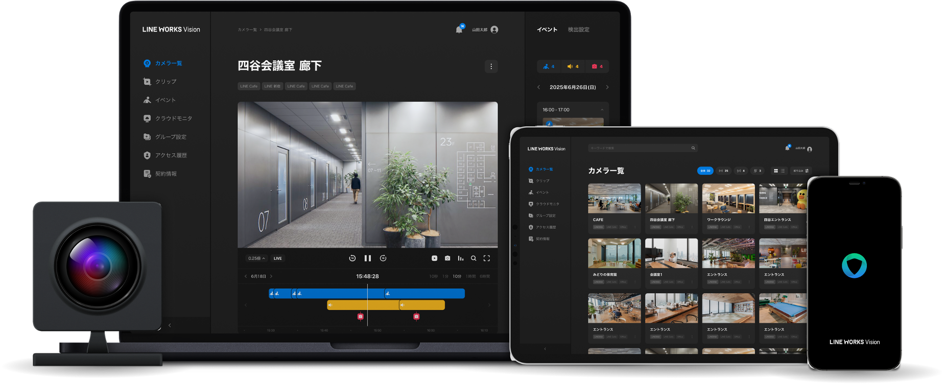 LINE WORKS Vision_利用画面サンプル1
