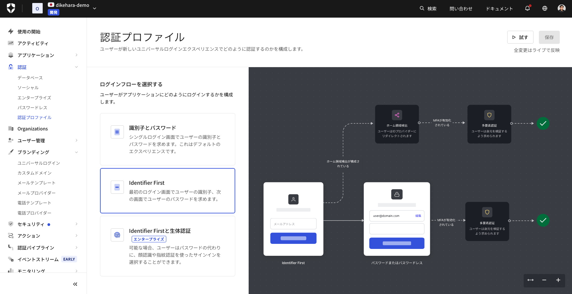 Auth0_利用画面サンプル2