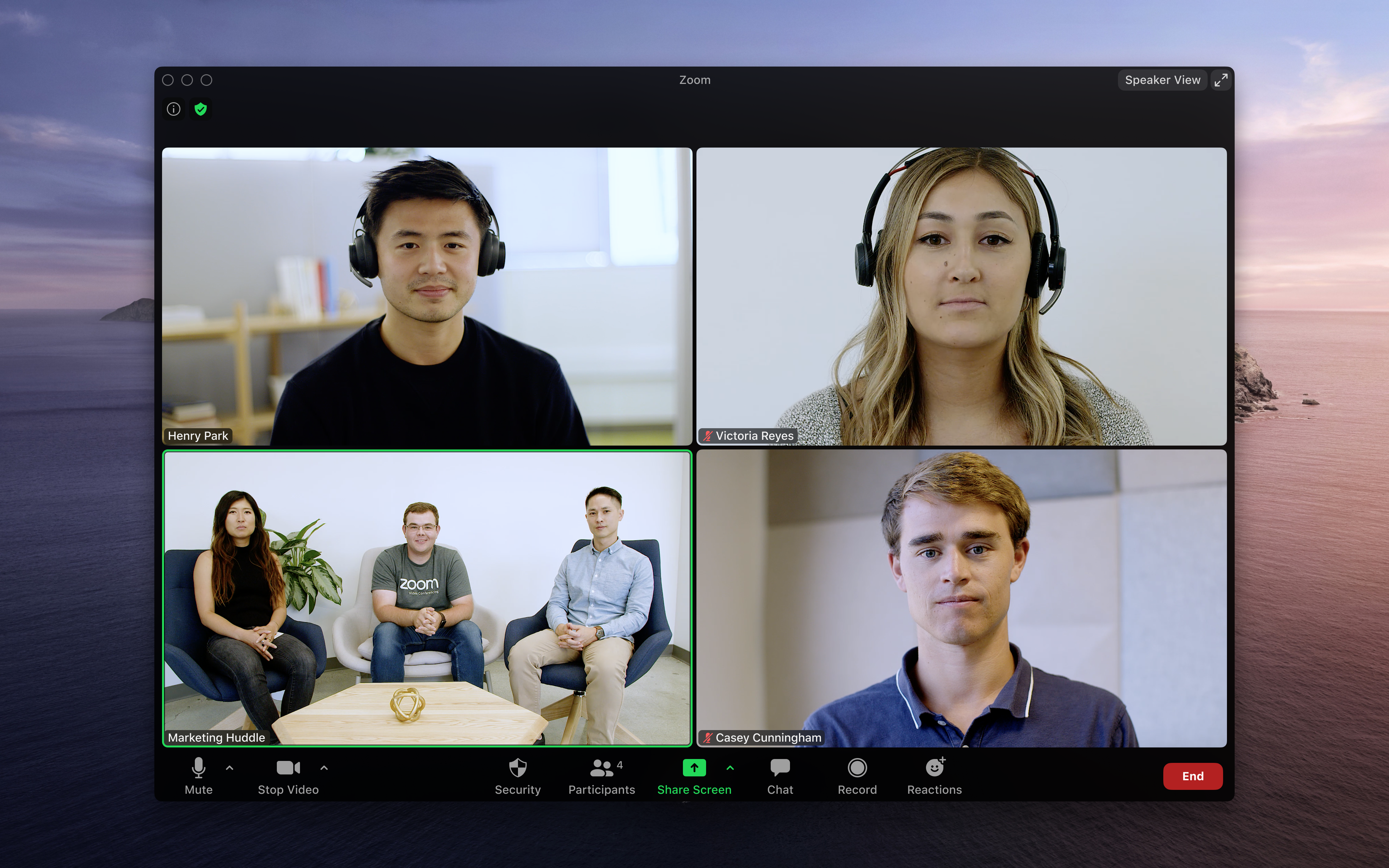 Zoom Meetings_利用画面サンプル1
