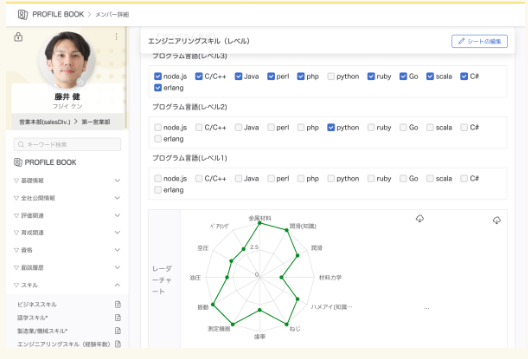 カオナビ_利用画面サンプル1