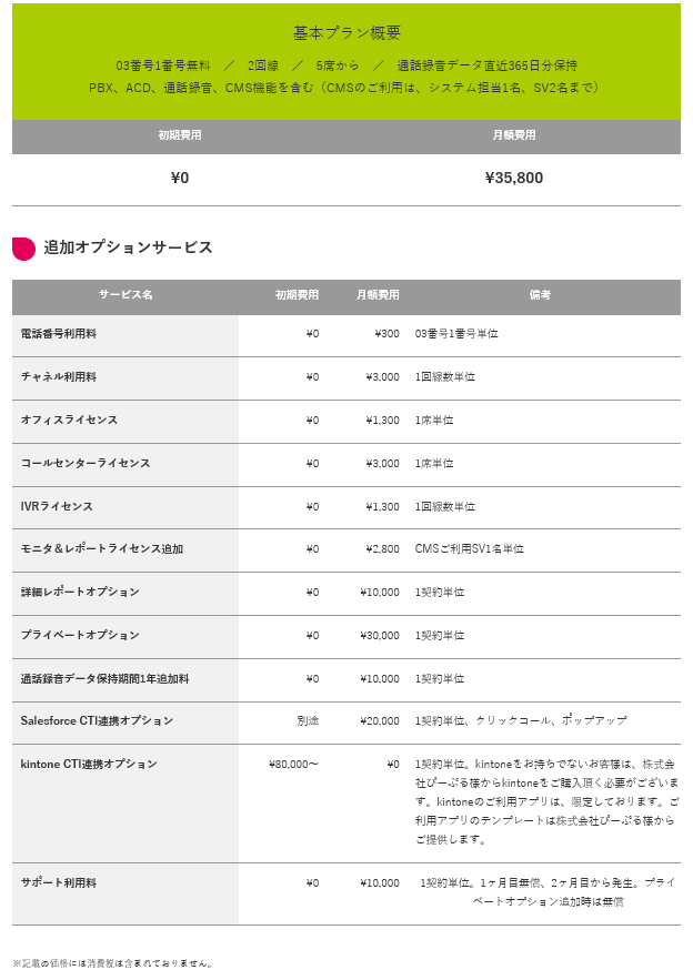 価格・料金プラン